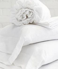 Lulu And Georgia Earth Tones Pom Pom At Home Linen Sheet Set