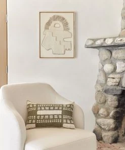 Lulu And Georgia Artful Proportions Collection Stonewalk Pillow By Élan Byrd