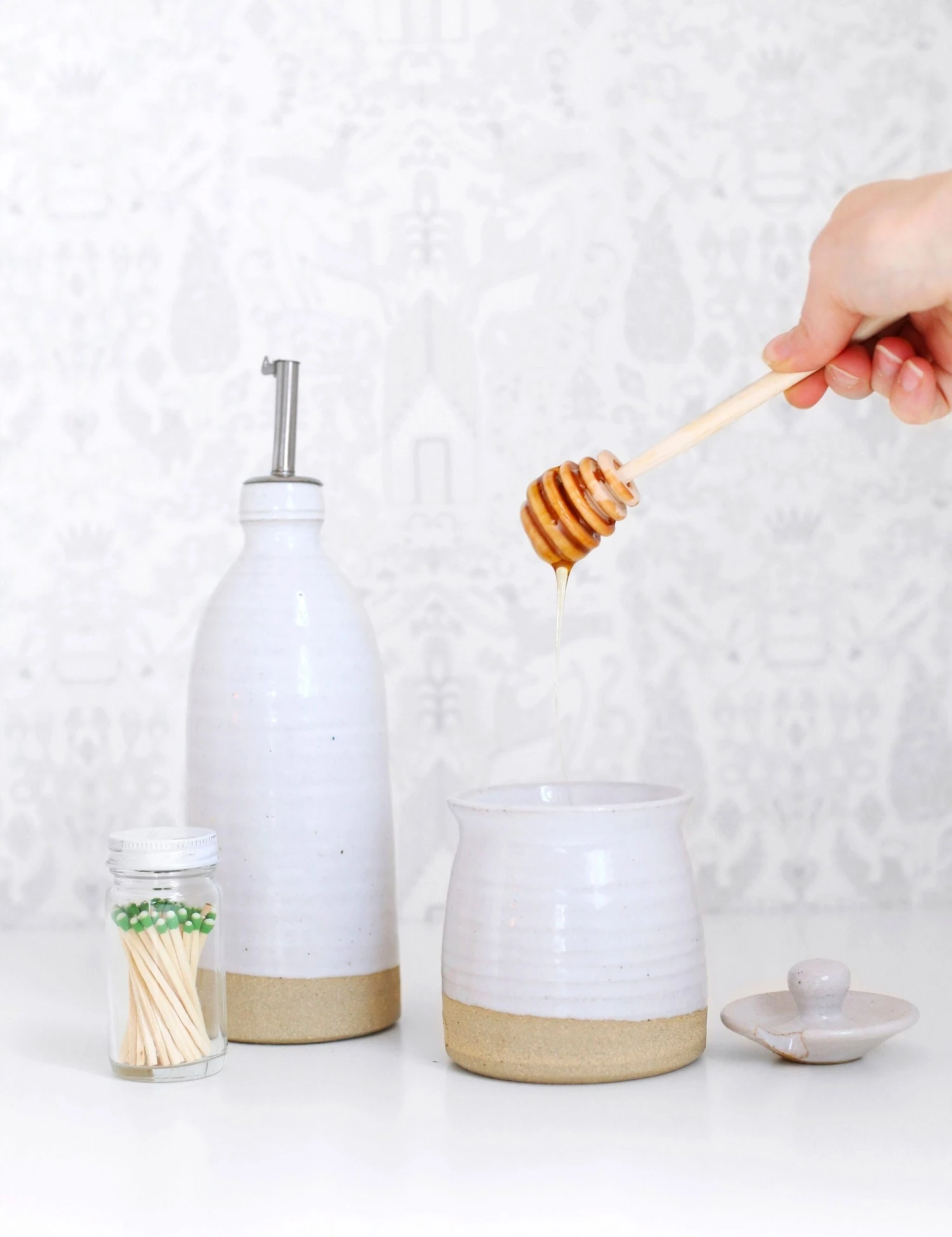 pot130_large_medium_lifestyle.jpg Lulu And Georgia Farmhouse Pottery Olive Oil Bottle