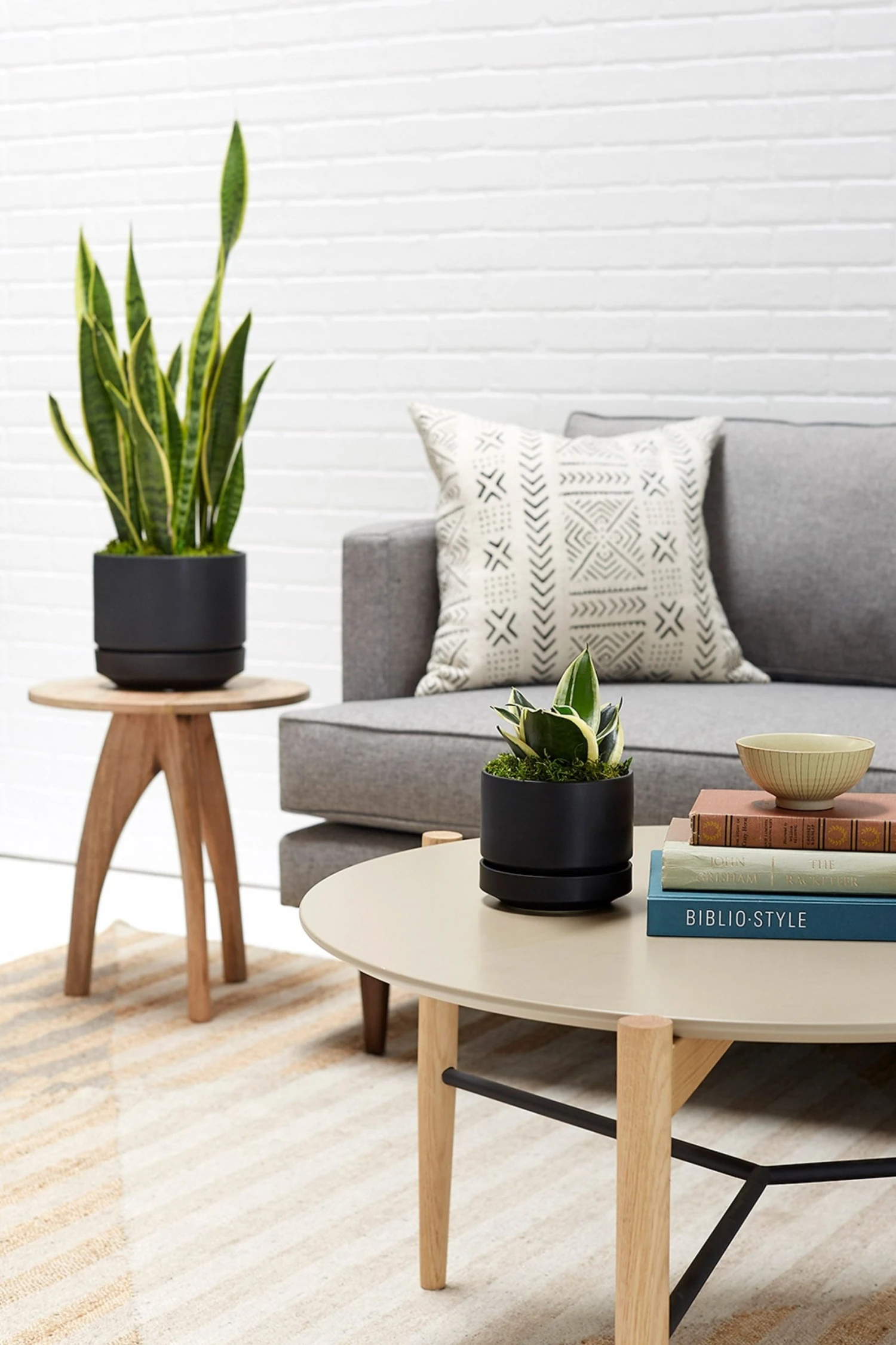 r2-blk_4-8in_206b642a-1a24-413f-867d-5b7c79b5ba71.jpg Lulu And Georgia LBE Design Ceramic Indoor / Outdoor Planter