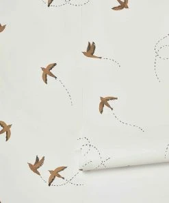 Lulu And Georgia Earth Tones Rylee + Cru Sparrow Wallpaper