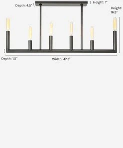 Lulu And Georgia Lighting Regina Andrew Wolfe Linear Chandelier