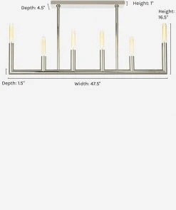 Lulu And Georgia Lighting Regina Andrew Wolfe Linear Chandelier