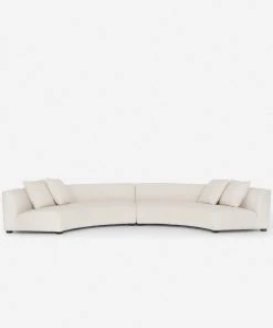 Lulu And Georgia Saban 2-Piece Curved Sectional Sofa