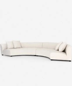 Lulu And Georgia Saban 2-Piece Curved Sectional Sofa