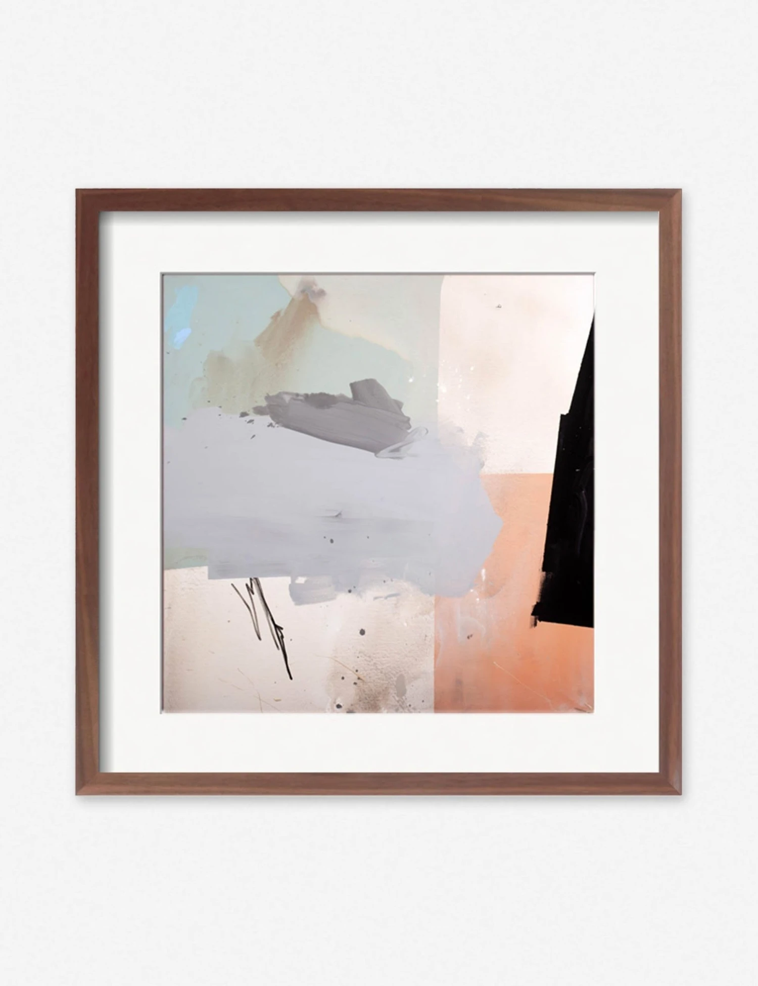 sarah_white_white_wood_4_walnut_362901d5-5a8f-4f68-90c0-6baec50b3f7a.jpg Lulu And Georgia 'White Wood 4' Print By Sarah White Muted Pastels