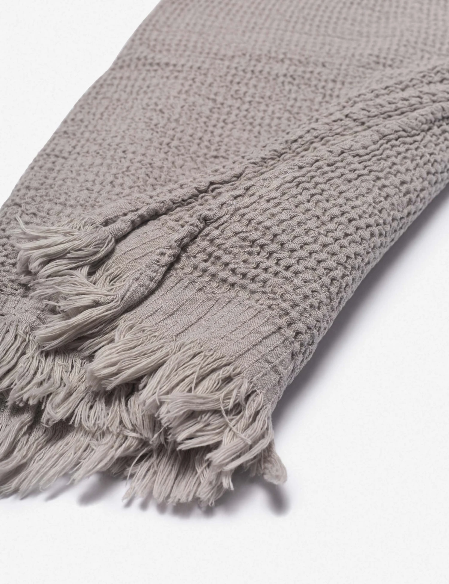 sherra-towel-stone_1.jpg Lulu And Georgia House No. 23 Sherra Waffle Towel Earth Tones