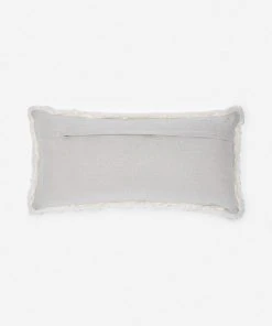 Lulu And Georgia Bouclé + Textural Fabric Samaire Shearling Lumbar Pillow