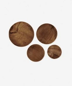 Lulu And Georgia Earth Tones Shallow Dish, Teak Root (Set Of 4) 2 Lulu And Georgia Earth Tones Shallow Dish, Teak Root (Set Of 4)
