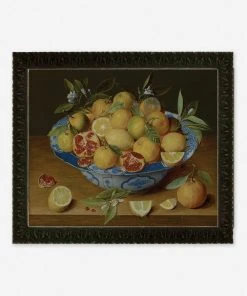 Lulu And Georgia 'Still Life With Lemons, Oranges, And A Pomegranate' Wall Art By Jacob Van Hulsdonck