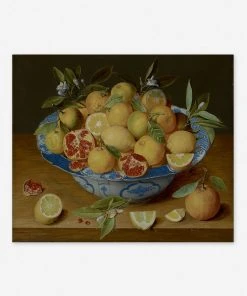Lulu And Georgia 'Still Life With Lemons, Oranges, And A Pomegranate' Wall Art By Jacob Van Hulsdonck