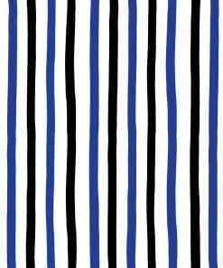 Lulu And Georgia Stripes Wallpaper By Clare V., Onyx