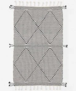 Lulu And Georgia Taza Rug, Black Rugs