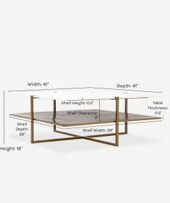 Lulu And Georgia Furniture Thina Square Coffee Table