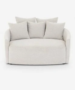 Lulu And Georgia Kaila Media Lounger Curved + Rounded