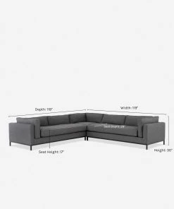 Lulu And Georgia Furniture Fritzie Corner Sectional Sofa