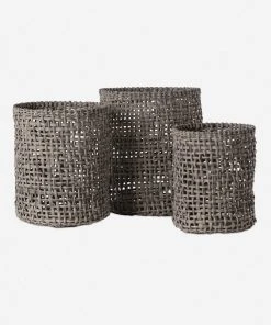 Lulu And Georgia Outdoor Collection Laura Indoor / Outdoor Baskets (Set Of 3)