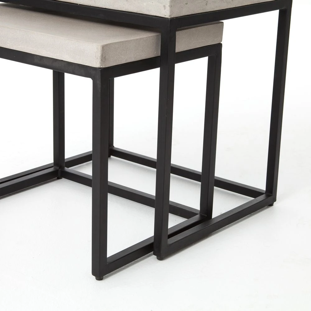 vcns-f001b_det_3_2.jpg Lulu And Georgia Kallia Indoor / Outdoor Nesting Side Tables (Set Of 2) Outdoor Collection