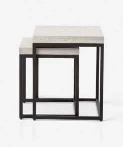 Lulu And Georgia Kallia Indoor / Outdoor Nesting Side Tables (Set Of 2) Outdoor Collection 2 Lulu And Georgia Kallia Indoor / Outdoor Nesting Side Tables (Set Of 2) Outdoor Collection