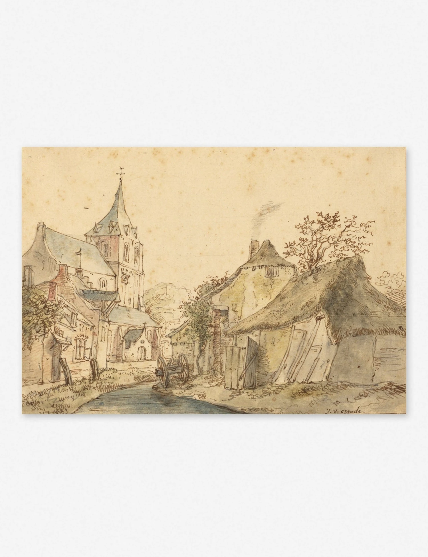 view_of_eindhoven_from_the_northeast.jpg Lulu And Georgia 'View Of Eindhoven From The Northeast' Wall Art By Isack Van Ostade, Original Work Held By The J. Paul Getty Museum