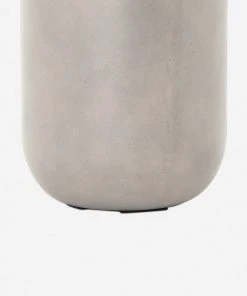 Lulu And Georgia Outdoor Collection Dena Indoor / Outdoor Round Planter, Grey